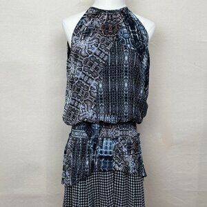 Ramy Brook Multi-Pattern Sleeveless Dress Size XS Stylish Comfortable